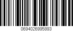 Código de barras (EAN, GTIN, SKU, ISBN): '0694026995893'