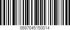 Código de barras (EAN, GTIN, SKU, ISBN): '0697045150014'