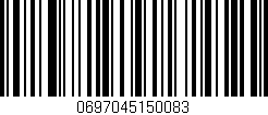 Código de barras (EAN, GTIN, SKU, ISBN): '0697045150083'