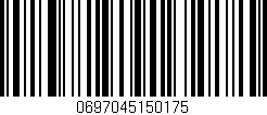 Código de barras (EAN, GTIN, SKU, ISBN): '0697045150175'