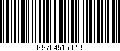 Código de barras (EAN, GTIN, SKU, ISBN): '0697045150205'