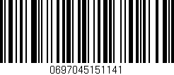 Código de barras (EAN, GTIN, SKU, ISBN): '0697045151141'