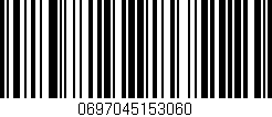Código de barras (EAN, GTIN, SKU, ISBN): '0697045153060'