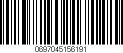 Código de barras (EAN, GTIN, SKU, ISBN): '0697045156191'
