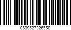 Código de barras (EAN, GTIN, SKU, ISBN): '0699527026558'
