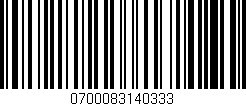 Código de barras (EAN, GTIN, SKU, ISBN): '0700083140333'