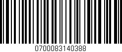 Código de barras (EAN, GTIN, SKU, ISBN): '0700083140388'