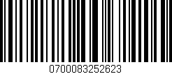 Código de barras (EAN, GTIN, SKU, ISBN): '0700083252623'