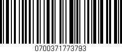 Código de barras (EAN, GTIN, SKU, ISBN): '0700371773793'