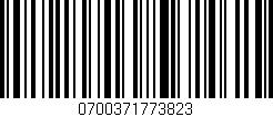 Código de barras (EAN, GTIN, SKU, ISBN): '0700371773823'