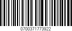 Código de barras (EAN, GTIN, SKU, ISBN): '0700371773922'