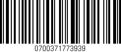 Código de barras (EAN, GTIN, SKU, ISBN): '0700371773939'