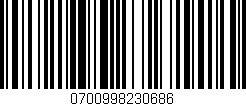 Código de barras (EAN, GTIN, SKU, ISBN): '0700998230686'