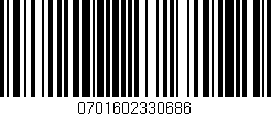 Código de barras (EAN, GTIN, SKU, ISBN): '0701602330686'