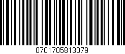 Código de barras (EAN, GTIN, SKU, ISBN): '0701705813079'