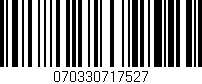 Código de barras (EAN, GTIN, SKU, ISBN): '070330717527'