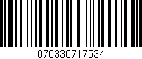 Código de barras (EAN, GTIN, SKU, ISBN): '070330717534'