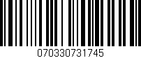 Código de barras (EAN, GTIN, SKU, ISBN): '070330731745'
