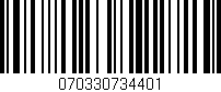 Código de barras (EAN, GTIN, SKU, ISBN): '070330734401'