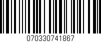 Código de barras (EAN, GTIN, SKU, ISBN): '070330741867'