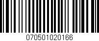 Código de barras (EAN, GTIN, SKU, ISBN): '070501020166'