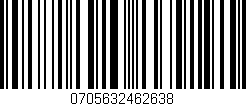 Código de barras (EAN, GTIN, SKU, ISBN): '0705632462638'