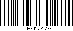 Código de barras (EAN, GTIN, SKU, ISBN): '0705632463765'