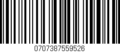 Código de barras (EAN, GTIN, SKU, ISBN): '0707387559526'
