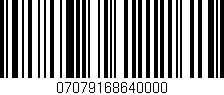 Código de barras (EAN, GTIN, SKU, ISBN): '07079168640000'
