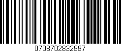 Código de barras (EAN, GTIN, SKU, ISBN): '0708702832997'
