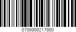 Código de barras (EAN, GTIN, SKU, ISBN): '0708999217880'