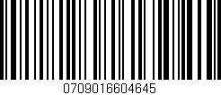 Código de barras (EAN, GTIN, SKU, ISBN): '0709016604645'