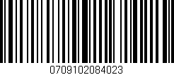 Código de barras (EAN, GTIN, SKU, ISBN): '0709102084023'
