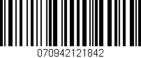 Código de barras (EAN, GTIN, SKU, ISBN): '070942121842'