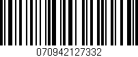 Código de barras (EAN, GTIN, SKU, ISBN): '070942127332'