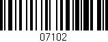 Código de barras (EAN, GTIN, SKU, ISBN): '07102'
