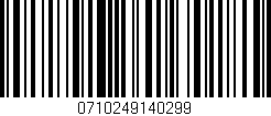 Código de barras (EAN, GTIN, SKU, ISBN): '0710249140299'
