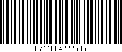 Código de barras (EAN, GTIN, SKU, ISBN): '0711004222595'