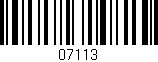 Código de barras (EAN, GTIN, SKU, ISBN): '07113'