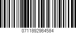 Código de barras (EAN, GTIN, SKU, ISBN): '0711892964584'