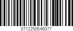 Código de barras (EAN, GTIN, SKU, ISBN): '0712250546077'