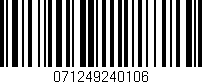 Código de barras (EAN, GTIN, SKU, ISBN): '071249240106'