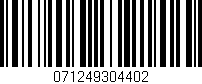Código de barras (EAN, GTIN, SKU, ISBN): '071249304402'