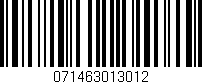 Código de barras (EAN, GTIN, SKU, ISBN): '071463013012'