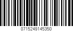 Código de barras (EAN, GTIN, SKU, ISBN): '0715249145350'
