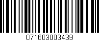 Código de barras (EAN, GTIN, SKU, ISBN): '071603003439'