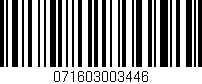 Código de barras (EAN, GTIN, SKU, ISBN): '071603003446'
