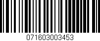 Código de barras (EAN, GTIN, SKU, ISBN): '071603003453'