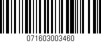 Código de barras (EAN, GTIN, SKU, ISBN): '071603003460'