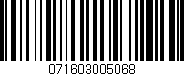Código de barras (EAN, GTIN, SKU, ISBN): '071603005068'